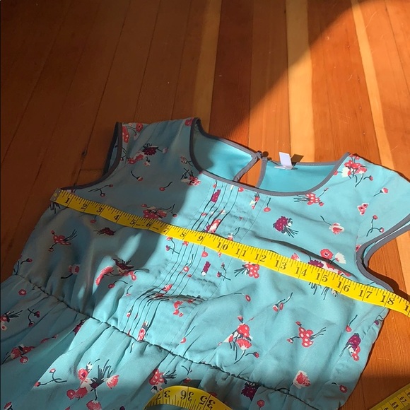 Xhilaration Vintage Style Turquoise Floral Dress - Picture 9 of 11